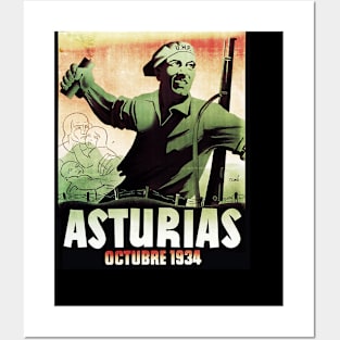 ASTURIAS 1934 Posters and Art